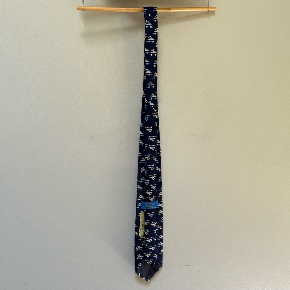 Alynn ~ Eric Hulch for Alynn Handmade Silk Sporty Lap Swimmer Tie - Picture 7 of 11